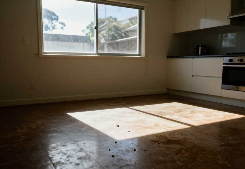 Cockroach infestation in a Penshurst kitchen before treatment